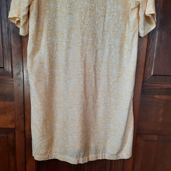 Salty Crew Seafarer Dress Dusty Gold Button Front Mini Dress Size Medium ALTERED - Picture 12 of 16